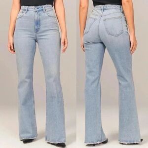 Abercrombie & Fitch Curve Love The Vintage Flare High Rise Jean Size 31 Long NWT
